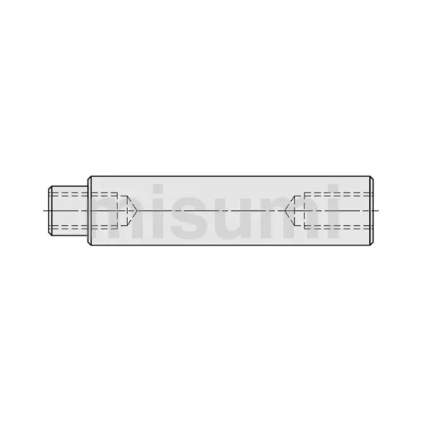 Linear Shafts One End Stepped, Both Ends Tapped/One End Tapped