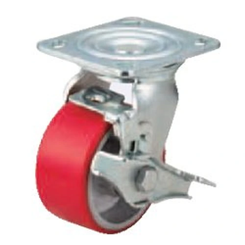 10302516260_0 Casters - Heavy Load - Wheel Material: Urethane - Swivel Type + Stopper - Image 1