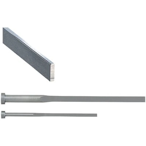 110200016550_0 Precision R-Chamfered Rectangular Ejector Pins -High Speed Steel SKH51/P・W Tolerance 0_-0.005/L Dimension Designation Type- - Image 1