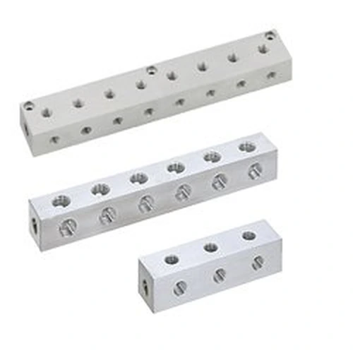 110300289310_0 Manifold Blocks - Pneumatic - Lateral Through Hole, L-Shaped Hole - Image 1