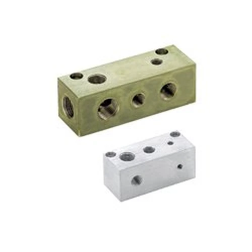 110300291320_0 Manifold Blocks - Hydraulic / Pneumatic - Selectable Thread Size - Image 1