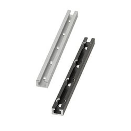 Rails for Switches and Sensors – L Configurable, Hole Position Configurable, Through Hole / Notched Hole (Shape A)