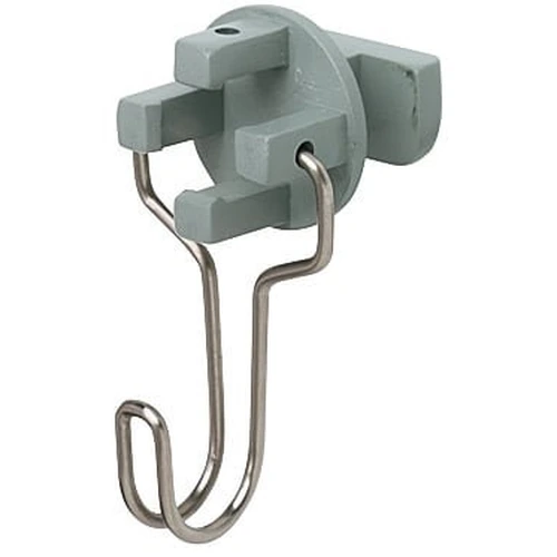 J-Shaped Accessory Hook for Aluminum Extrusion