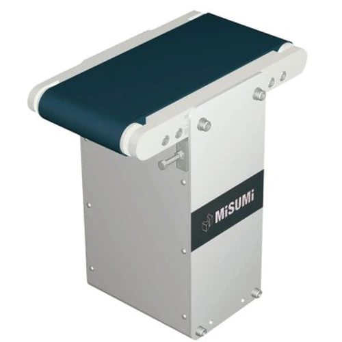 Flat Belt Conveyor Short Length Type – With Meandering Prevention Crosspiece, Center Drive, 2-Groove Frame (Pulley Dia. 30mm)