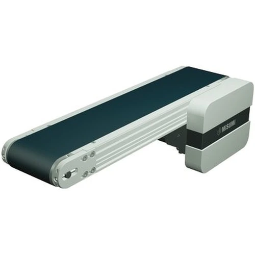 Flat Belt Conveyors – With Meandering Prevention Crosspiece, Head Drive, 3-Groove Frame