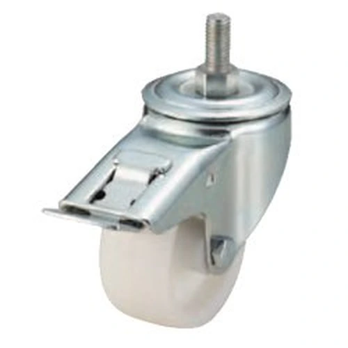 Screw-In Casters – Medium Load – Wheel Material: Polypropylene – Swivel Type + Stopper