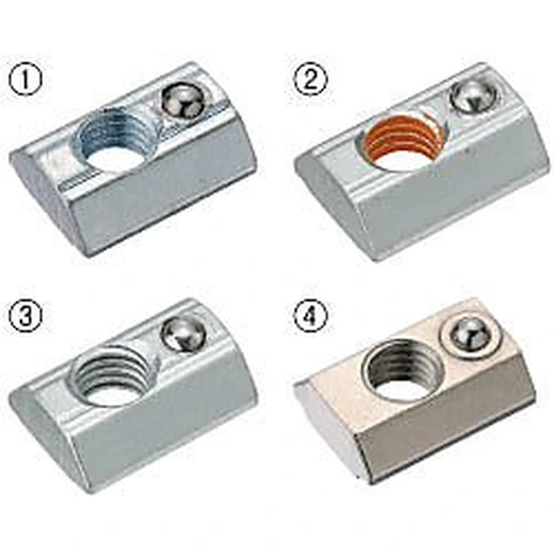 Post-Assembly Insertion Spring Nuts for Aluminum Frames with Temporary Holding Function For 8 Series (Slot Width 10mm)