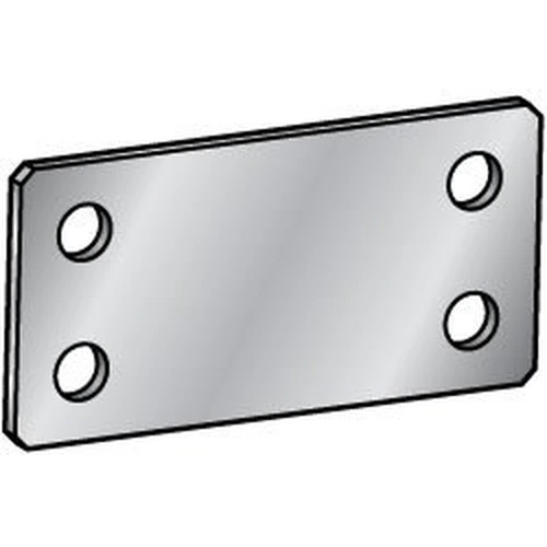 110302700450_0 Sheet Metal Mounting Plate / Bracket - Custom Dimensions Type - JTAAS - Image 1