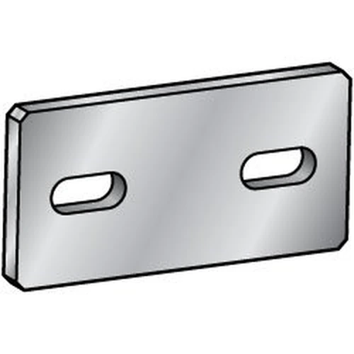 110302702120_0 Flat Bar / Rolled Aluminum Mounting Plate/Bracket, B Dimension, HRNRA HUNRA - Image 1