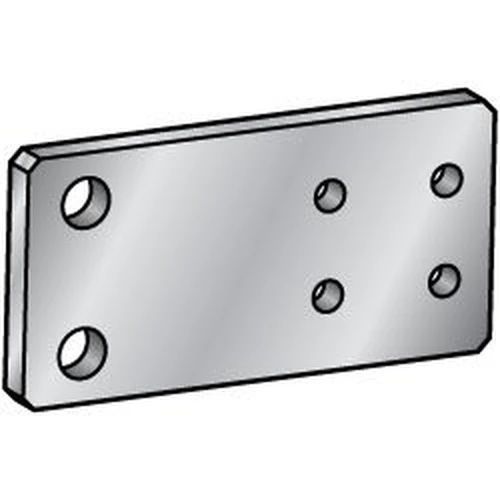 110302702730_0 Flat Bar / Rolled Aluminum, Mounting Plate/Bracket, B Dimension, HRFDA HUFDA - Image 1