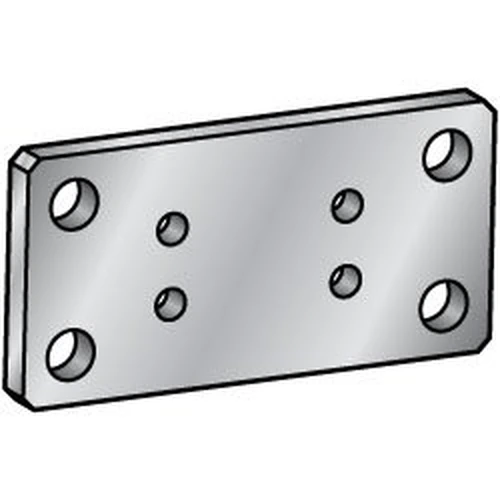 110302703160_0 Flat Bar / Rolled Aluminum, Mounting Plate/Bracket, B Dimension, HRMDB HUMDB - Image 1