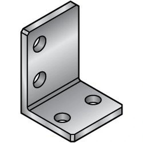 L-Shaped Finishing Angle Mounting Plate / Bracket -Hole Position Center Distribution Type- LRCDA