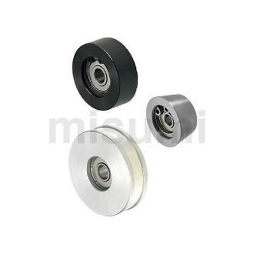 Guide Rollers Flat, Double Flanged, Tapered