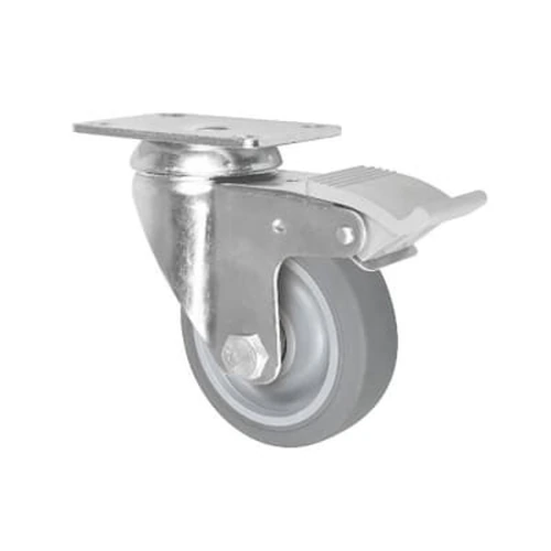 Steel/Stainless Steel Bracket Caster Medium Load Swivel Type with/with-out Stopper
