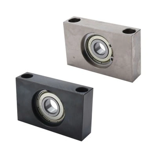 110311055609_0 Bearing With Housing, Single Bearing, Rectangular Block, Top Mounting, with Retaining Ring - Image 1