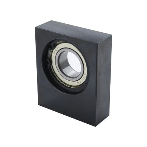 110311055699_0 Bearing With Housing, Single Bearing, Rectangular Block, Bottom Mounting, with Retaining Ring - Image 1