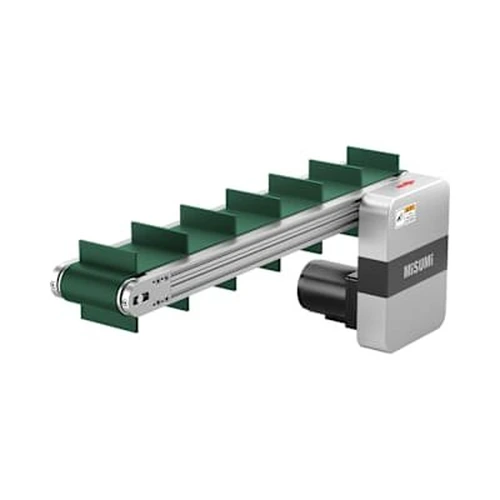 110311119149_0 Flat Belt Conveyor With Ribs, Head Drive, High Load Type Pulley, Dia. 50mm - Image 1