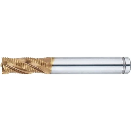 AS Coated Powdered High-Speed Steel Roughing End Mill, Short, Center Cut