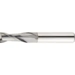 TiCN Coated Powdered High-Speed Steel Square End Mill, 2-Flute, Regular