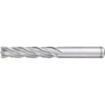 Powdered High-Speed Steel Square End Mill 4-Flute / Long / Non-Coated Type