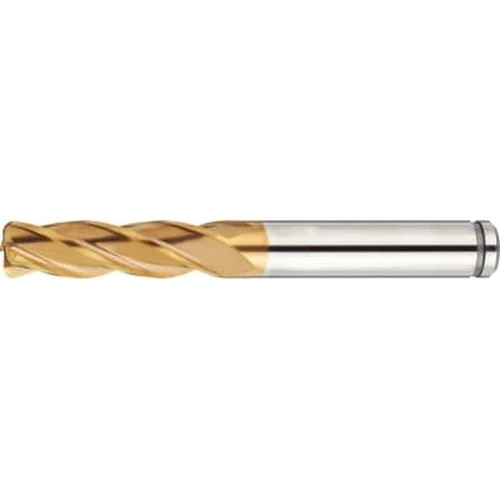 AS Coated Powdered High-Speed Steel Radius End Mill, 4-Flute, Regular