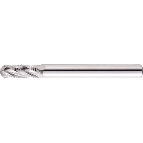 High-Speed Steel Roughing Ball End Mill, 4-Flute / Regular / Non-Coated Model