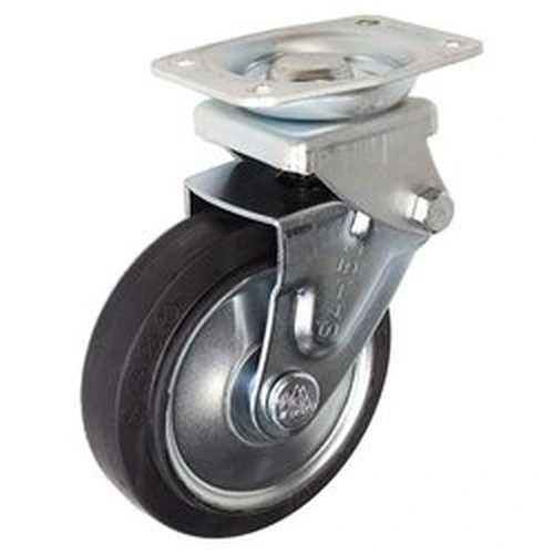 Shock Absorbing Spring Caster I-A – Center Coil Type, Fixed (SAK Series)