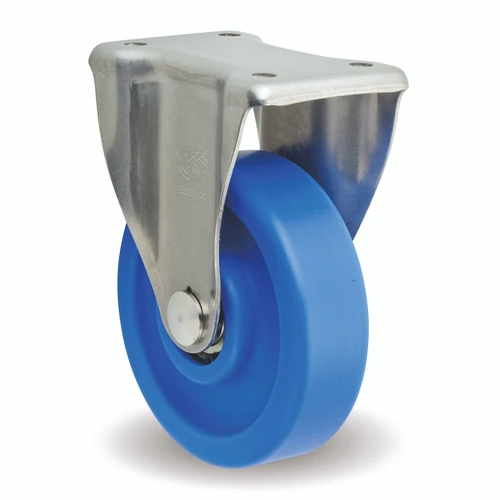 Stainless Steel Caster, Fixed, with KS Metal Fitting, MCB/KS