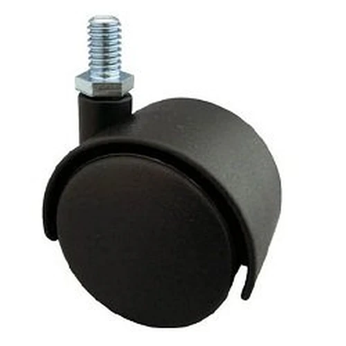 Screw-in Dual Wheel Casters, Nylon Wheels, Freely Moving