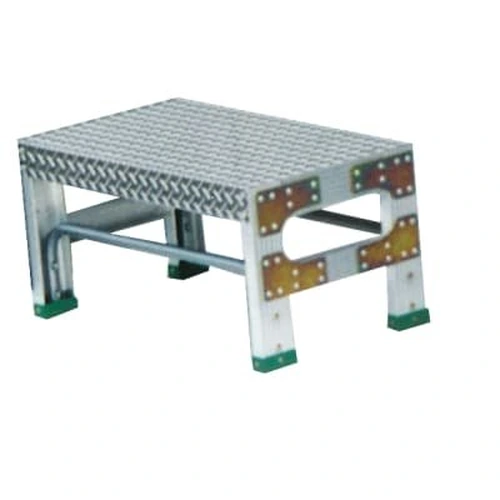 Work Stool, Checker Plate Type, Top Plate Dimensions 600 mm X 340 mm