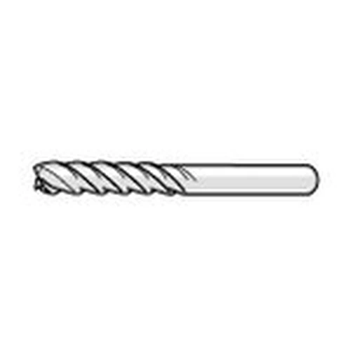 SEE4L Long High-Helix End Mill, 4-Flute, Non-Coated