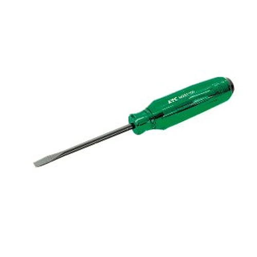Resin handle screwdriver (minus/cross penetrating, magnet included)