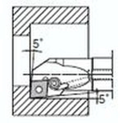 A…PCLN09 Type (Inner Diameter / Back End Surface Machining: with Cutting Fluid Hole) Twin Hole Bar