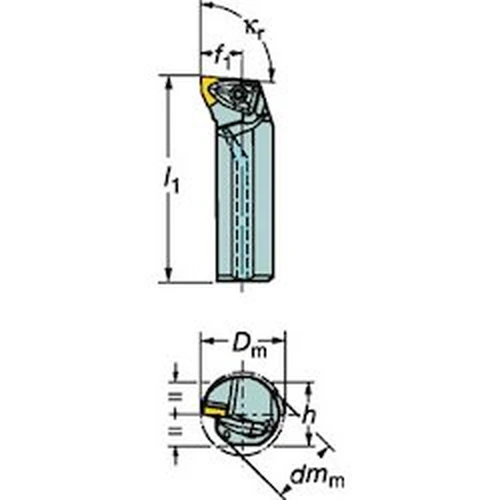 Boring Bit CoroTurn RC Double Clamp A-DWLNR/L