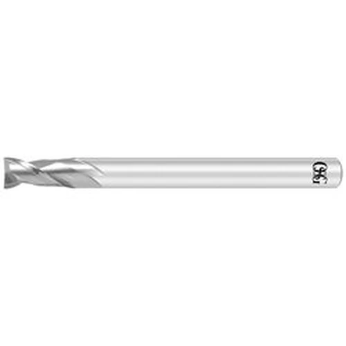Regular Grain Carbide End Mills 2 Flutes Short for Copper, Aluminum Alloys & Plastic_CAP-EDS