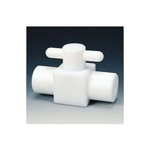 223010809353_0 Fluoropolymer Compact 2-Way Ball Valve, RC3/4, NR1203-08 - Image 1
