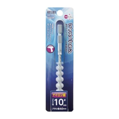 RELIEF Hexagonal Shaft Twist Brush, Nylon Wire