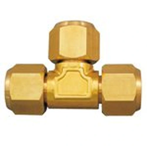 M149FKD_0 Copper Pipe Tee Fittings for Flared Copper Pipes, Refrigerant Type - Image 1