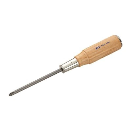PID-131122_0 Cross-Head Through Type Screwdriver With Wooden Handle - Image 1