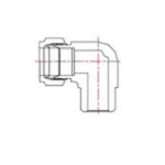 Double Ferrule Type Tube Fitting Male Pipe welding Elbow DLB
