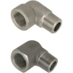 High Pressure Pipe Fittings/90 Deg. Elbow/Tapped and Threaded, Economy series