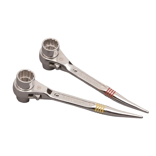 PID-147379_0 With Full-Polished Curved-Bolt-Hole Aligner, Double-Sided Ratchet Wrench, Mini Short Type - Image 1