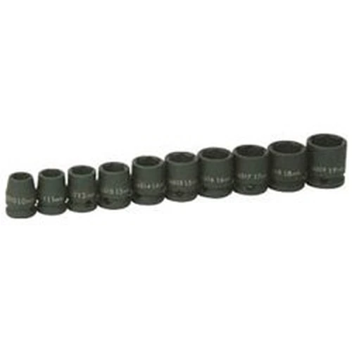 Shallow Socket Set For Impact Wrench (6 Point)