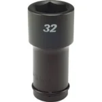 Long Impact Sockets, 19.0 mm Square Drive