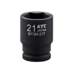 Socket For Impact Wrench (Square Drive 9.5 mm, Semi-Deep Thin Type)