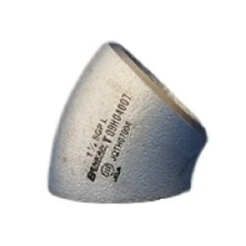 PID-156029_0 Butt Weld Type Pipe Fitting, Steel Pipe, 45° Elbow, White Tube - Image 1