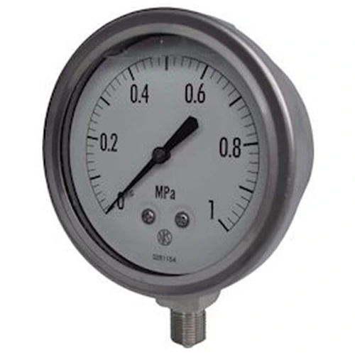 PID-165406_0 Nagano Glycerin Filled Pressure Gauge, Pressure Range (MPa): -0.10 to 0.00 (Vacuum Gauge) - Image 1