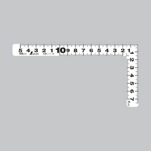 PID-166722_0 Tri-Square, Carpenter's Scale Flat White Same Scale Front And Back - Image 1