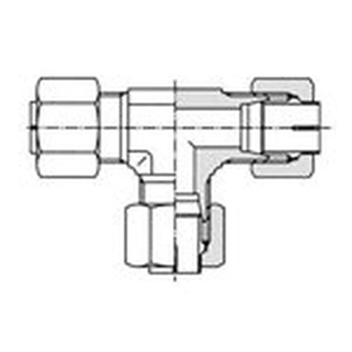 PID-169889_0 Vibration-Resistant Fitting, Compression Fitting for NE-Type Steel Pipes, Tee - Image 1