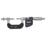 Gear Tooth Micrometer Series 324, 124 — Interchangeable Ball Anvil / Spindle Tip Type(Metric)